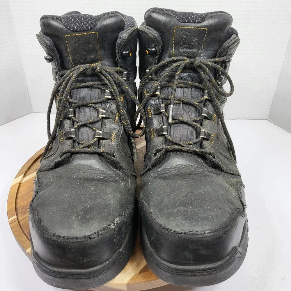 Georgia Boot Work Boot Mens 14 Black Good GB00130 Ergo-Fit Safety Toe Leather